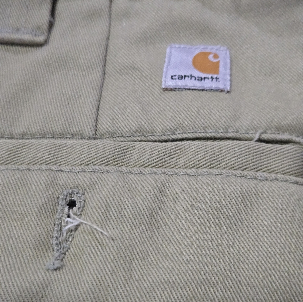 Carhartt Pants Men's 46x32 Twill 5-Pocket  Khaki‎